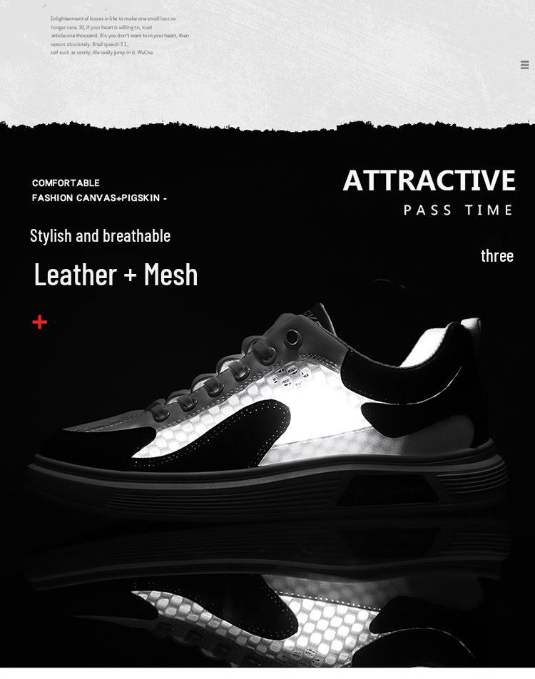 2025 Summer Men's Breathable Mesh Casual Board Shoes - Fashionable & Versatile