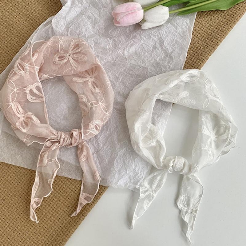 Women's Lightweight Lace Scarf Summer Soft Neck Wrap With Compact Foldable Design For Daily Outfits