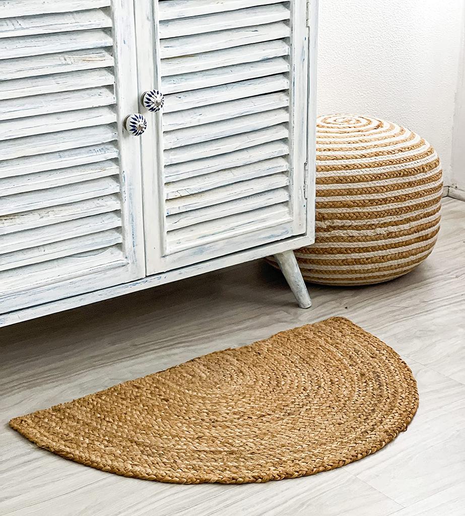 Avgari Jute Rug Round Handmade Natural Rug for Any Space Look Rustik Decor For Any Space Area