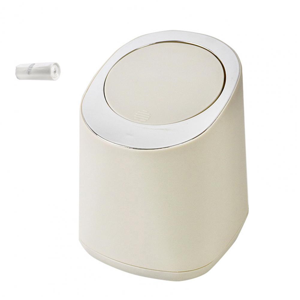 Fashion Desktop Trash Can Creative Luxury Dustbin Bin Household Mini Bedside Waste Bin Tea Table Small Garbage Bucket