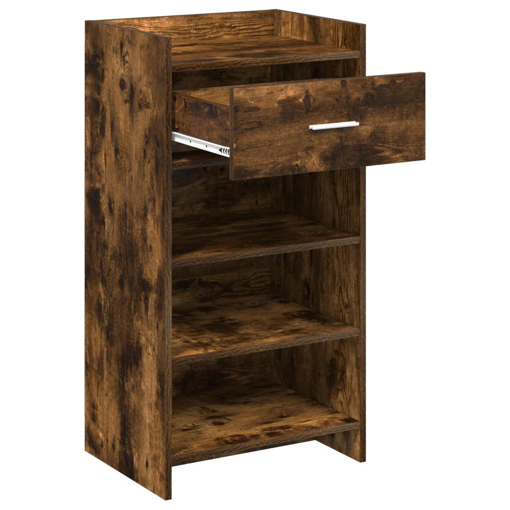 Shoe Cabinet Smoked Oak 48 x 36 x 92 cm Engineered Wood