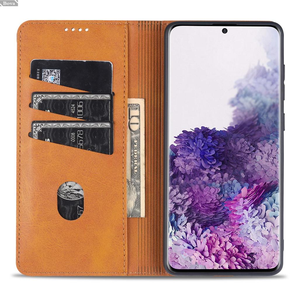 Deluxe Magnetische Adsorption Lederhülle für Samsung Galaxy S20+ Ultra FE 5G Klapphülle Schutzhülle Capa Fundas Coque