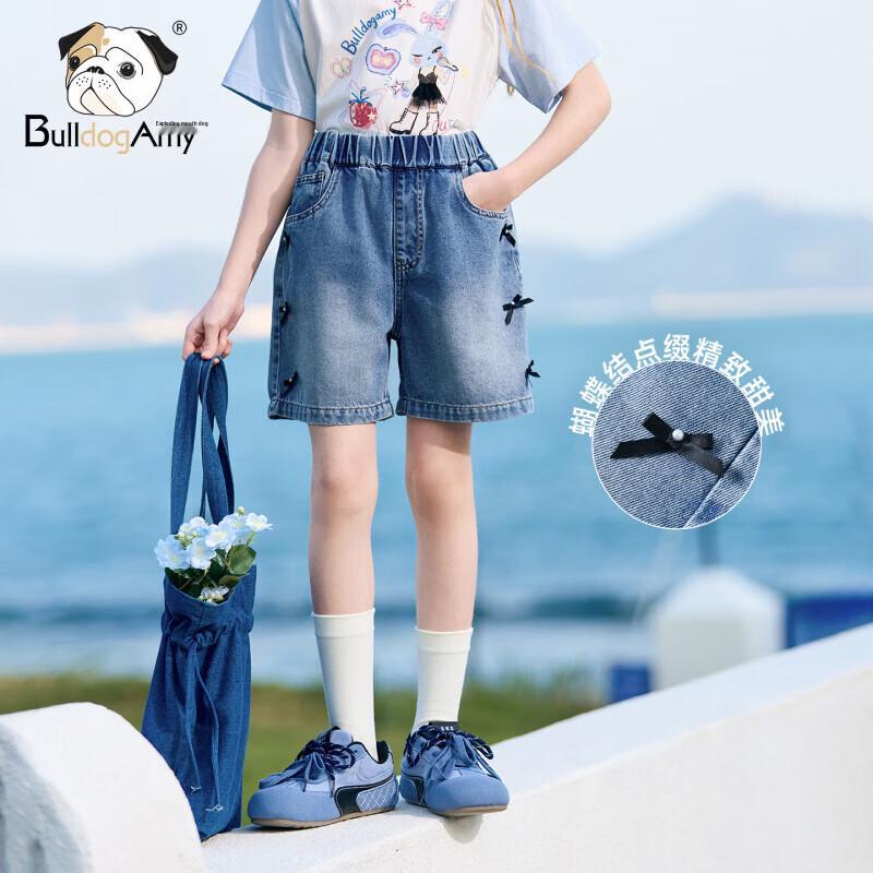 Shorts de Mezclilla Suave con Mariposas para Niñas CHANZUIGOU