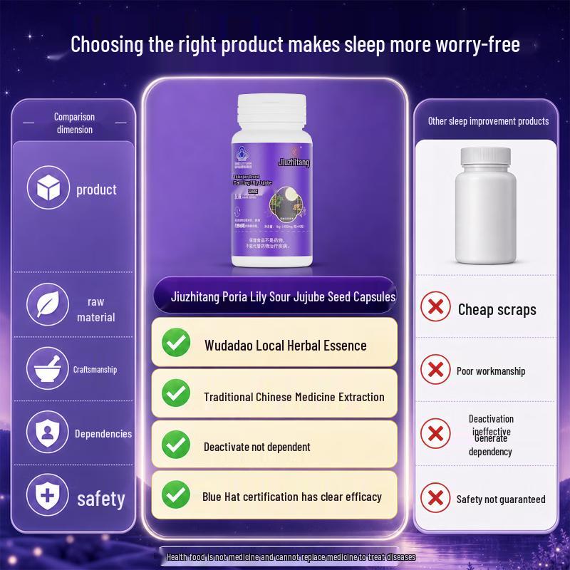 Jiu Zhi Tang Sour Jujube Seed Sleep Aid Capsules