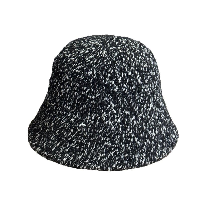 Retro Fisherman Hat Children Autumn and Winter Versatile Warm Ear Protection Bucket Hat Plain Face Covering Plush Basin Hat Tide