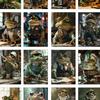 32pcs, Funny Frog Postcard, Abstract, Birthday/Anniversary Gift, Collectible, Suitable for Gift Giving, Can Be Mailed.