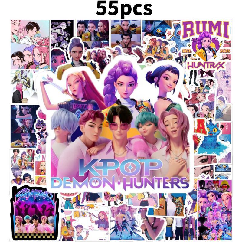 Demon Hunters Kpop Graffiti Sticker Card Roll Stickers Diy Water Decoration Cup