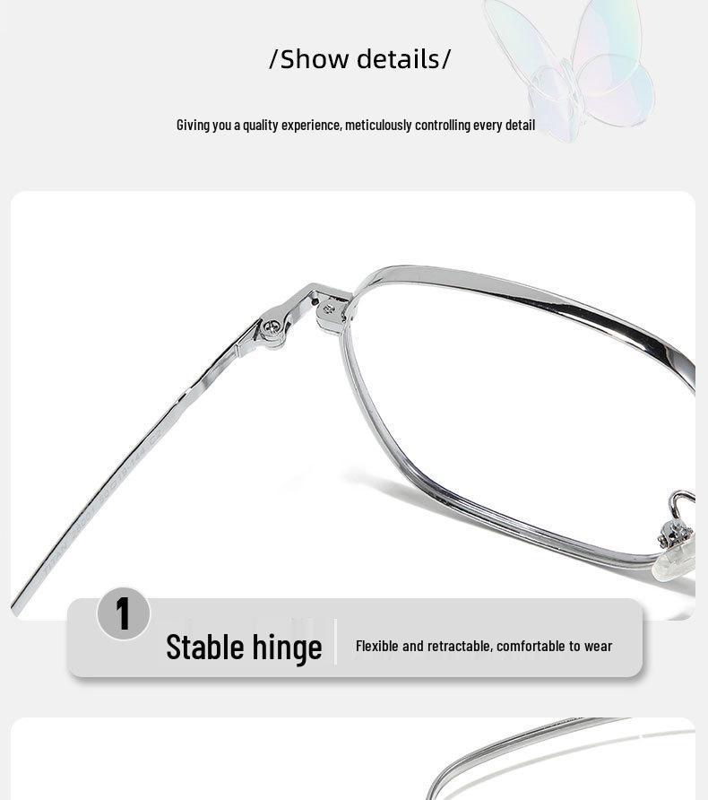 Ultra-light Retro Round Metal Eyeglass Frames for Myopia - Stylish & High-Quality Student Frames