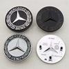 AABHA1 39mm 3pins 3D ABS Blue Black Car Front Star Hood Emblem Bonnet Logo Badge For Mercedes Benz W222 W213 S E Class Accessories