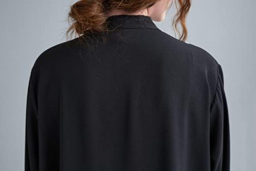 FEISEDY Classic Loose Fit Dress with Color Long Plus A8015 Women's Print, Sleeves, Sizes,