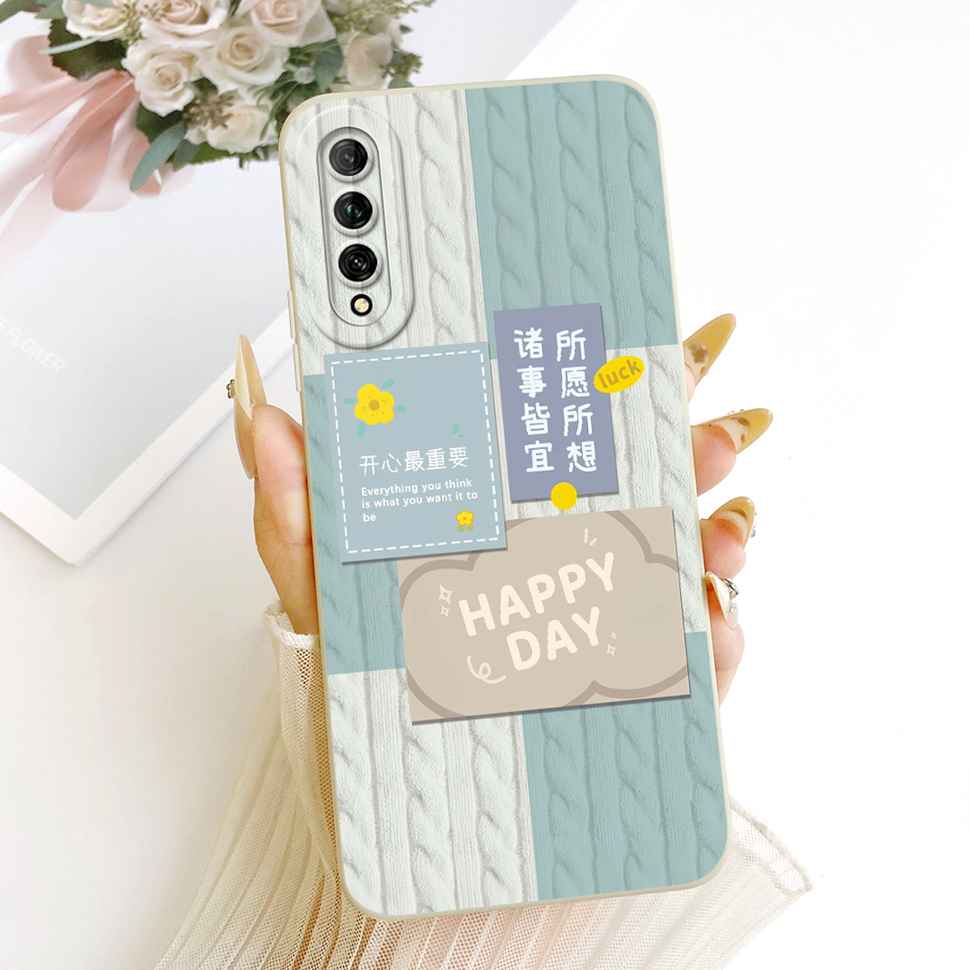 For Huawei Y9s Case Stylish Pretty Girls Flower Cover Soft Silicone Case For Huawei Y9s Y 9s STK-L21 STK-LX3 STK-L22 Back Cover