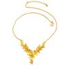 Chinese Style Gold Blossom Necklace Set for Brides - Wedding Jewelry