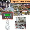 LED 500 KG / 1100 LBS Orange DC 6V Digital Display Crane Scale Heavy Duty Industrial Hanging Scale