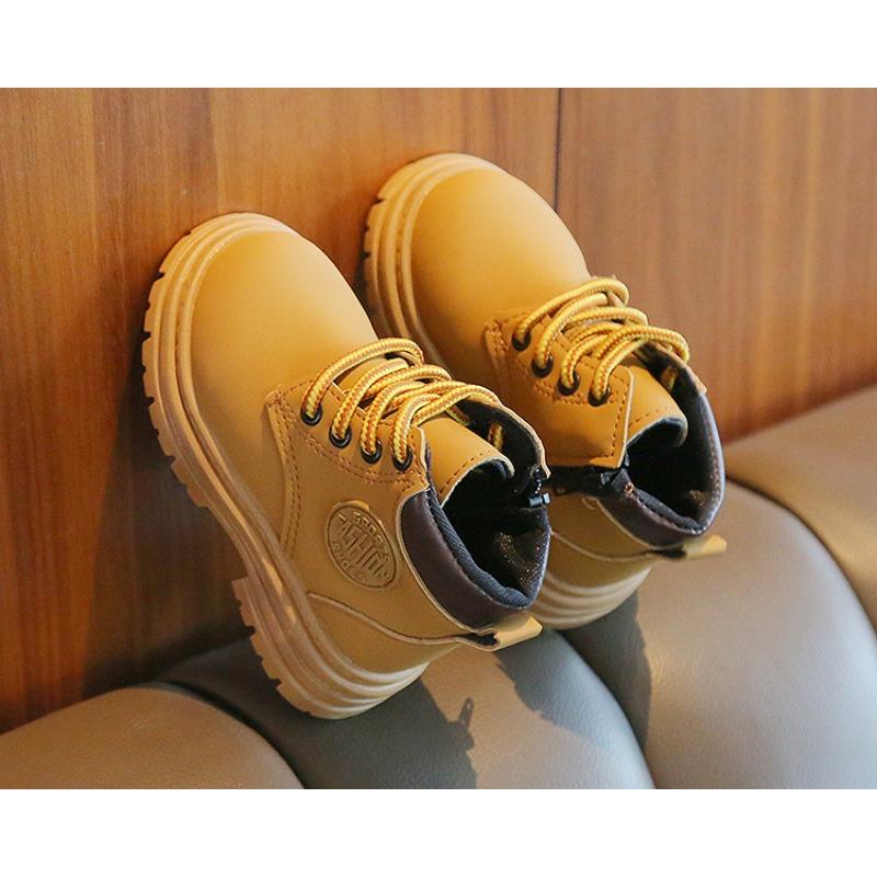 Spring and Autumn New Classmate Martin Boots Children's Soft Sole Versatile Boys and Girls Single Boots Zipper Fashion Versatile Trend Boots