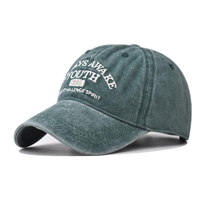 Hat Youth Letter Embroidered Baseball Hat Pure Cotton Sun Hat Visor