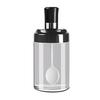 Spice Jar with Spoon 250ml Glass Condiment Bottle Kitchen Seasoning Jar for Salt Sugar Leak-Proof Condiment Container with Lid