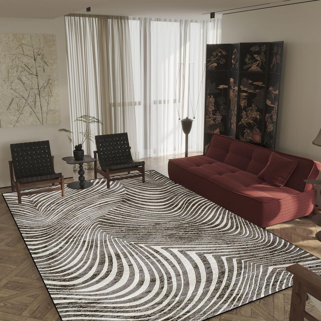 Fashion Leopard Print Decorative Rug for Living Room Luxury Soft Flannel Bedroom Carpet Nordic Animal Print Sofa Side Floor Mats