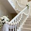 20Pcs Faux Pearl Garland For Wedding Backdrop Diy Elegant Beaded Wall Hanging With Crystal Ball Pendants Boho Wedding Arch Decor