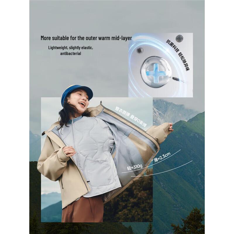 beneunder Women's CL002 Round Neck Air Fleece Jacket