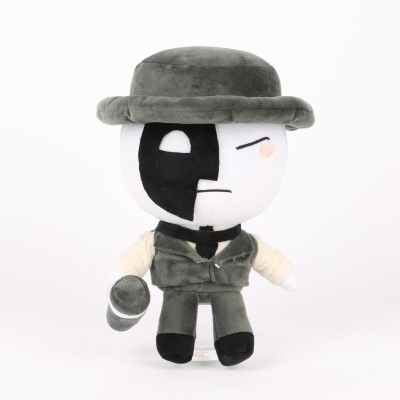 Artful Plush Die of Death Roblox Game Character Stuffed Doll Soft Plush Toy Cute Detective Outfit Figure Collectible Gift for Kids Game Fans