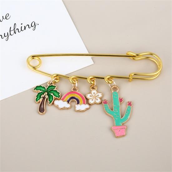 Brooch Pin Creative Shape Rust-proof Clothes Decorative Pin Jewelry Brooch