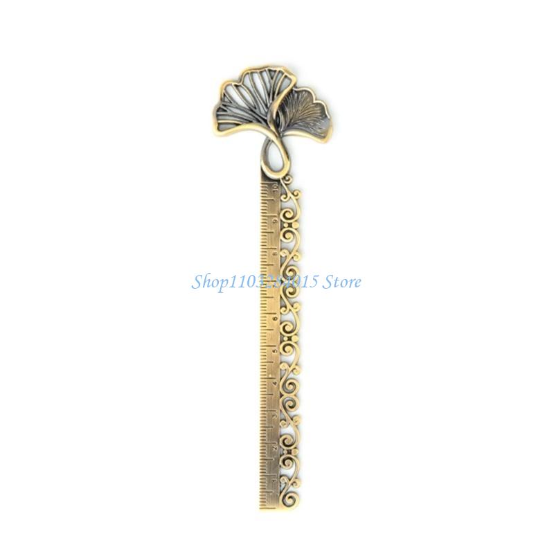 R6FF Bookmarks Ruler Delicate Design, Elegant Measuring Ruler Reading Bookmarks