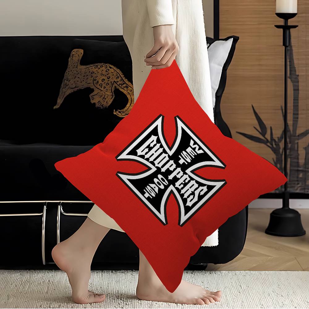 West Coast Choppers Pillowcase Toon Gift Cushion Cover Bedroom Home Sofa Chair Seat Decor Pillow Case