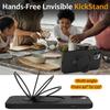 For iPhone 12 Pro Max Magnetic Case PC+Silicone Cover with Ring Kickstand