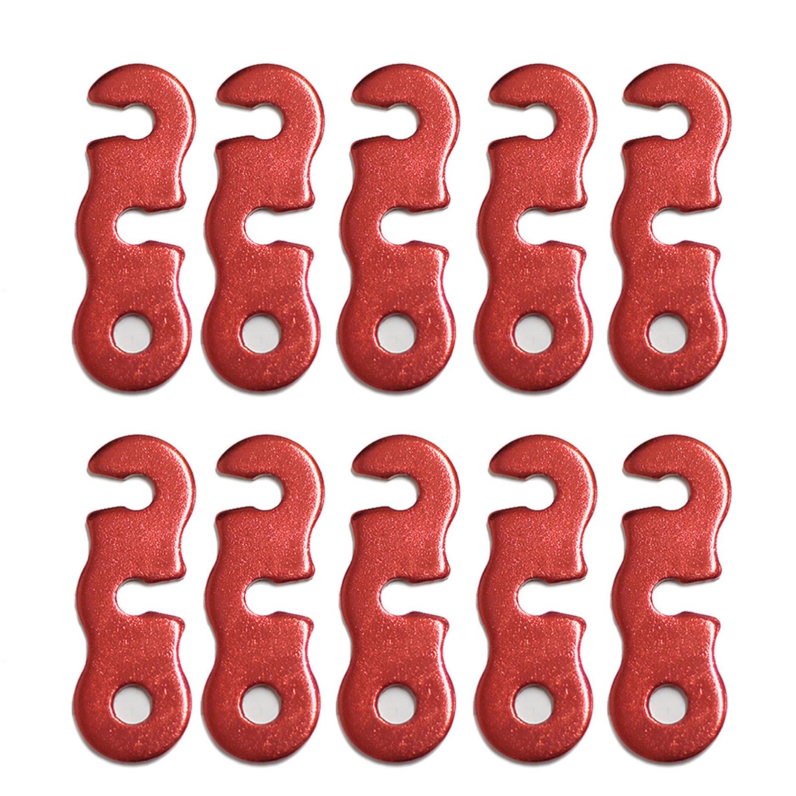 

10 шт. натяжители для тросов, регулятор шнура, нескользящий натяжитель для палатки, для кемпинга, пешего туризма, пикников красный