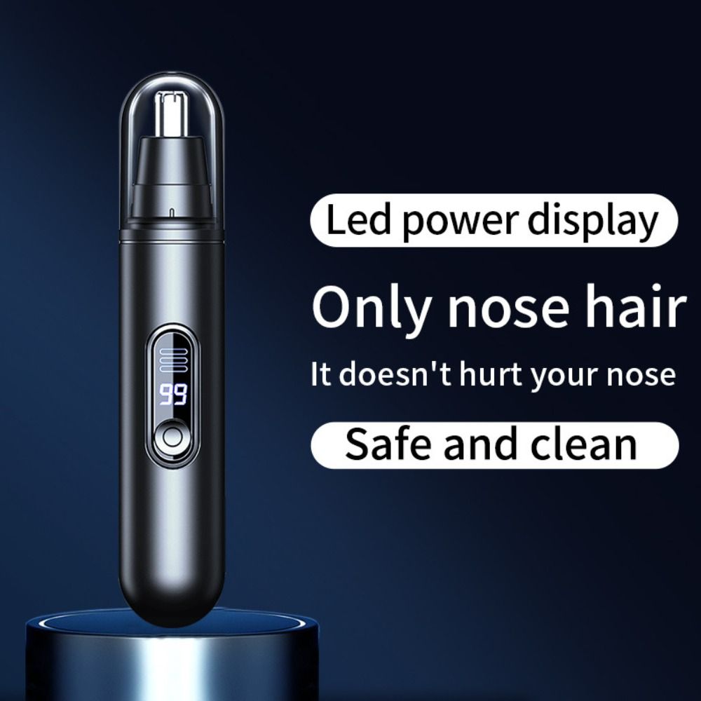Rotary Cutter Head Electric Nose Hair Trimmer Efficient Ear Face Clean Trimmer  Unisex