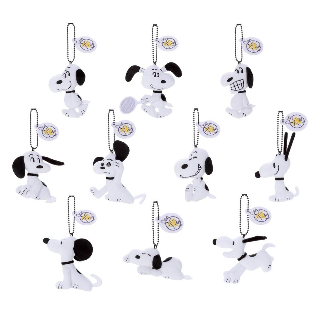 Takara Tomy Arts (TAKARATOMY A.R.T.S) Peanuts 75th Anniversary Plush Toy Mini Mascot Snoopy Plush Toy Approximately 9cm Tall