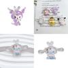 Lovely Cartoon Animal Resin Decorations For Diy Crafts Cream Gel Material