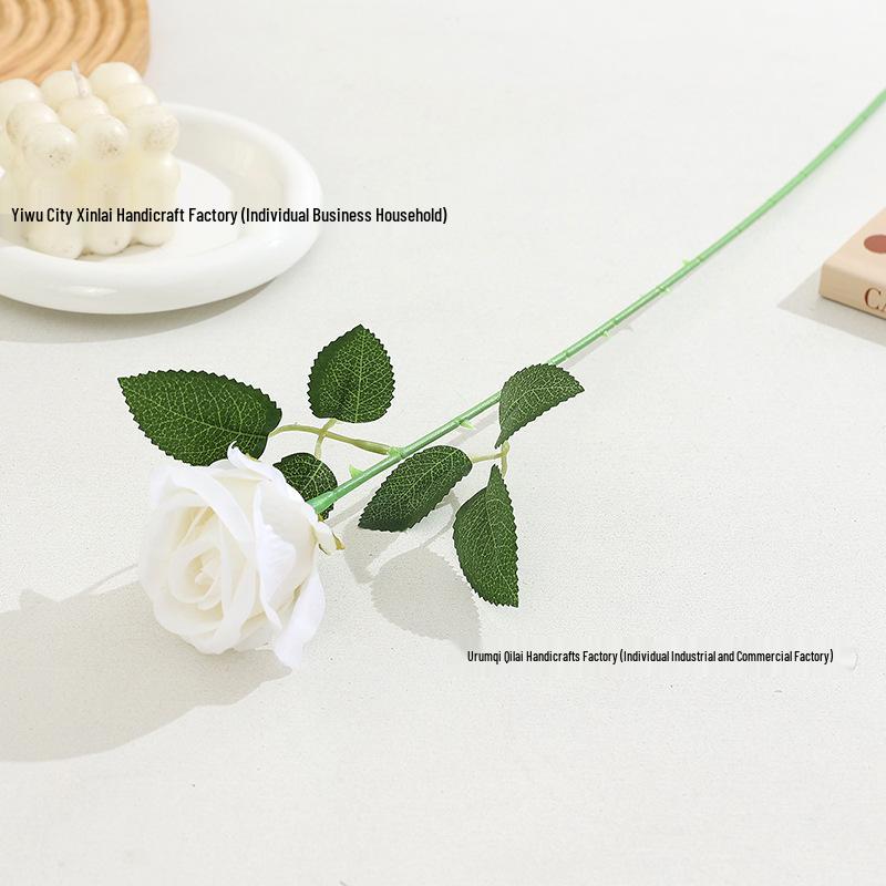 Velvet Rose Artificial Flower for Home Decor, Wedding Aisle, and Hand Bouquets