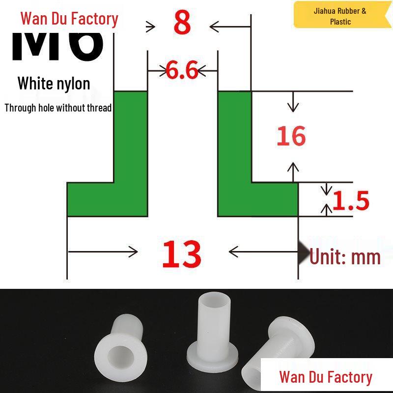 T-Shaped Nylon Insulating Bushing Spacer for M3-M35 Threads
