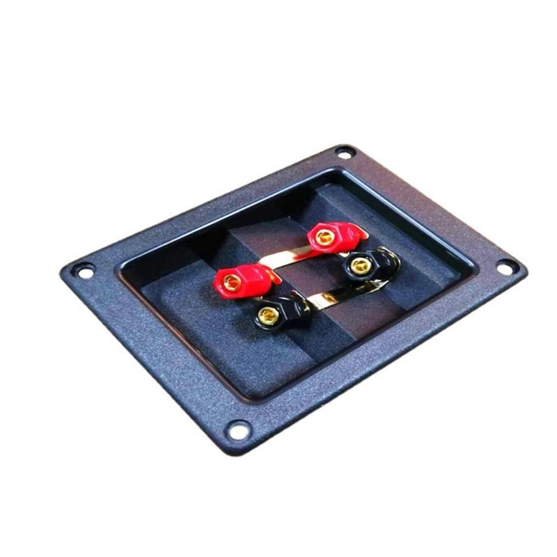 Speaker Junction Box Plastic Electronics Project Container Case Four-position Binding Post Speaker Panel Banana Socket