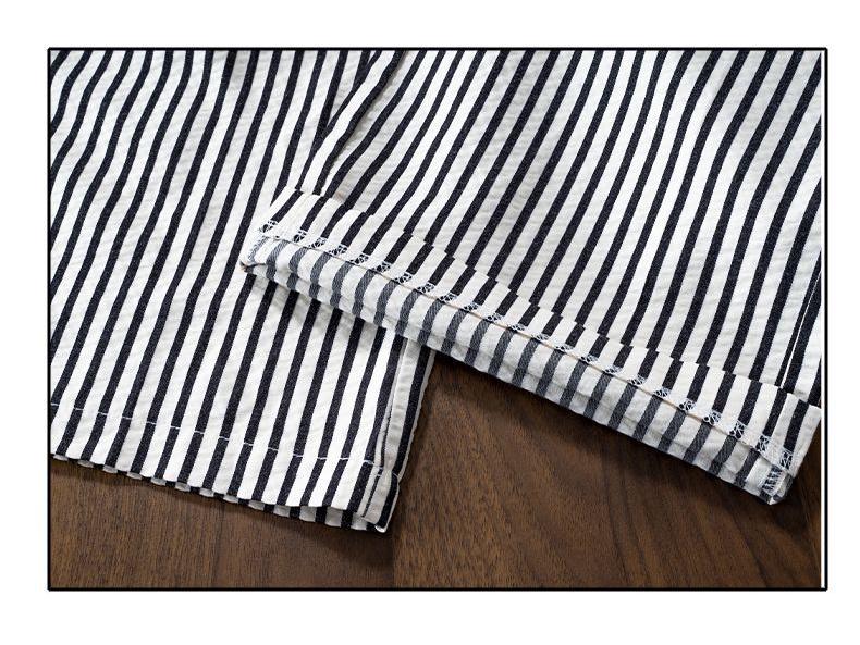 Women's American Striped High-Waist Wide-Leg Summer Trousers