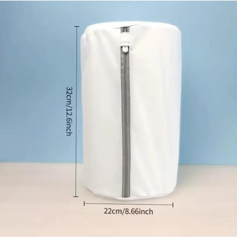 

Portable Shoe Washing Bag Zipper Closure Anti-deform Reusable Anti-Tear Shoe Laundry Bag Home Supplies белый