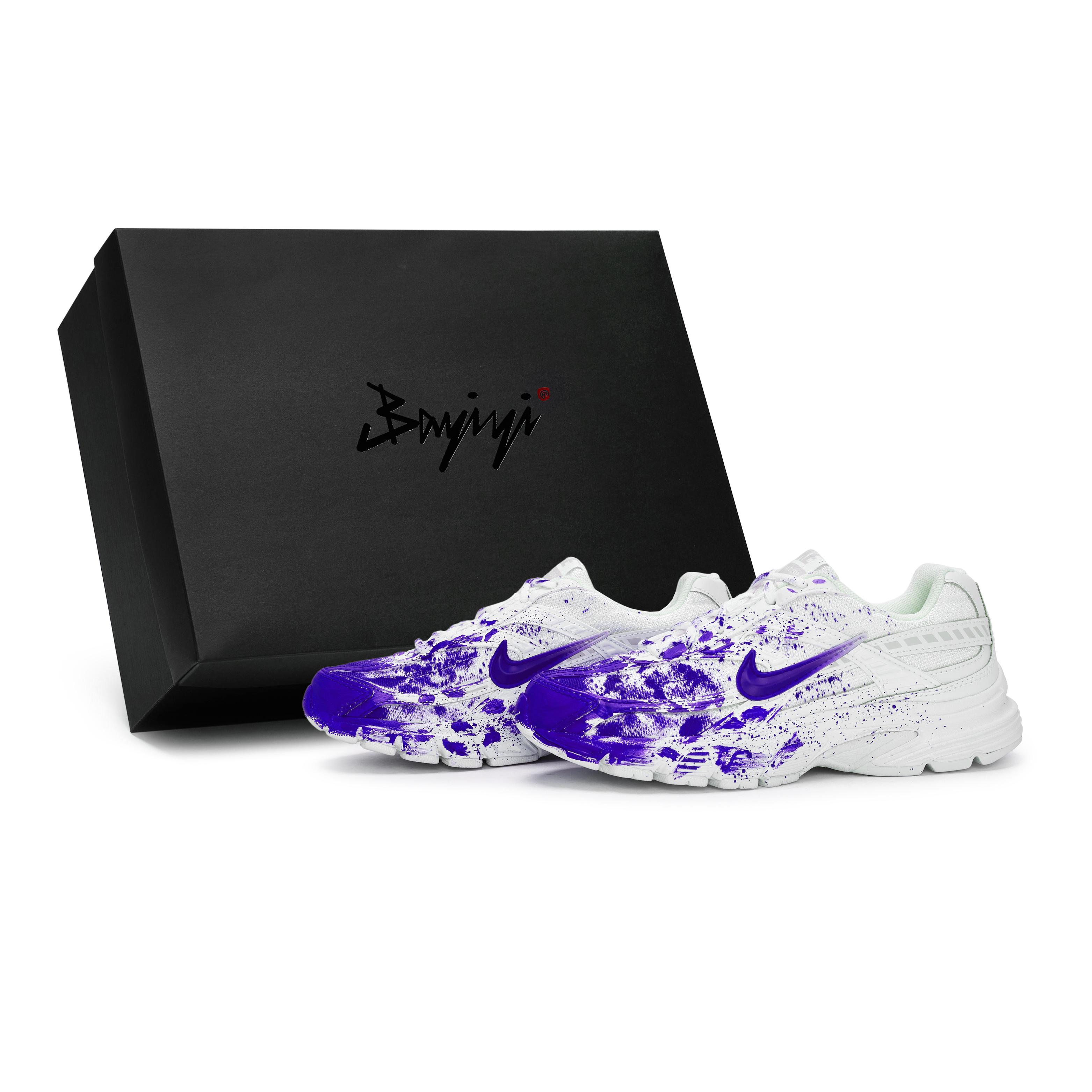 

Nike Initiator Slip Resistant Abrasion Resistant Low top Running Shoes Women s White Blue Purple FZ9020-100(Team80-S-BOX) 36