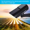 Solar Powered Fake Camera Outdoor CCTV Surveillance Security Camera LED Record(silver)