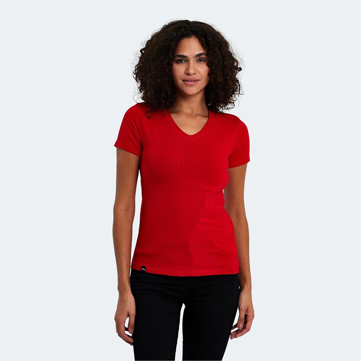 

VIVEK-Red Women s T-Shirt L красный