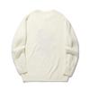 Li Ning Daily Prosperity Series Loose Fit Printed Crew Neck Long Sleeve Knit Sweater Men Sweater Off-White AMBU061-2