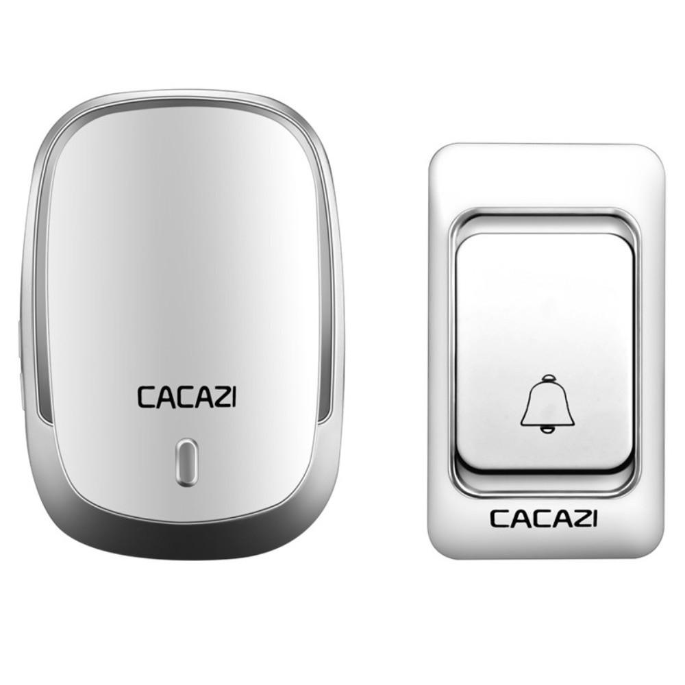 New 200M Range Wireless Doorbell LED Light 36 Chime Remote Call Bell 4 Volume Easy Install Cordless Call Bell Indoor