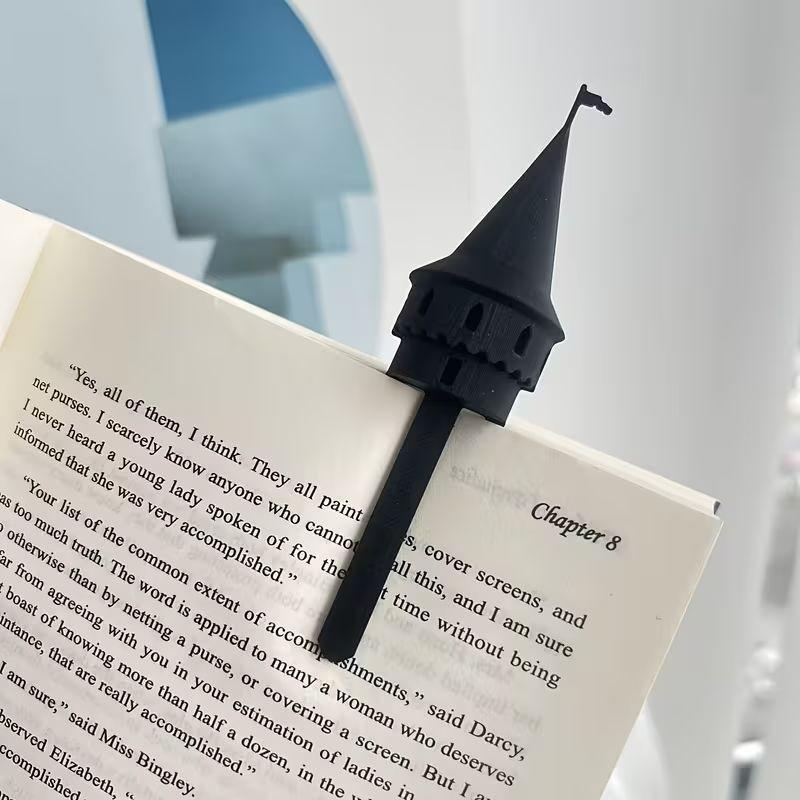 3D Printing Magic Castle Bookmarks Castle Shape Novelty Page Marker Handmade Fun Reading Stationery Reading Accessories
