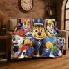 Cute Dog P-Patrol Cartoon Soft Flannel Throw Blanket,Cozy Blanket for Bed,Couch,Sofa,Bedroom,Living Room,Travel,Picnic kids