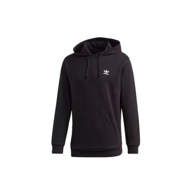 adidas Sweat à capuche ample imprimé logo Trefoil Originals Hommes Hauts Noir GE0795