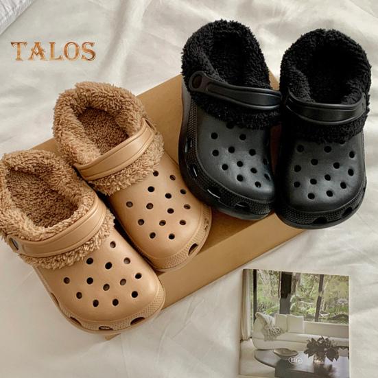 1 par plysj-innleggssåler for tresko Avtagbare, vaskbare tøfler-innleggssåler for ekstraordinær varmekomfort Kaldt vær Vintertresko-undertøy, tresko