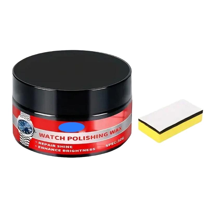 

Watches Polishing Cream Kit with Sponges for Restoring Shine and Removing Scratches on Metal Jewelry Glass Surfaces