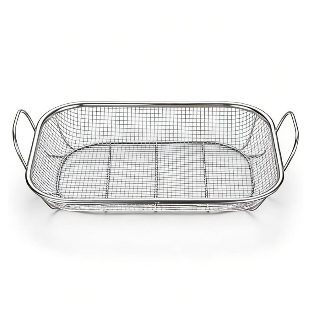 Mesh Square BBQ Grill Basket Stainless Steel Vegetable Washing Basket Household Baking stainless steel