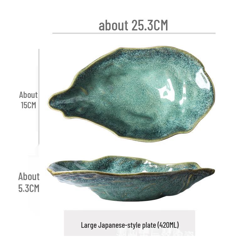 Minimalist Shell-shaped Ceramic Oyster Plate