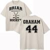 Retro Washed Out Campus Graham 44T Shirt Fashion Men's Briar University Hawks Di Laurentis66 Tucker 46T Shirt